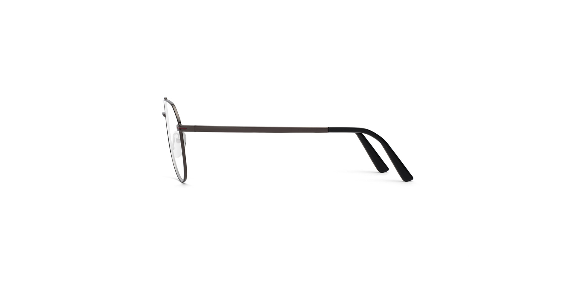 Forme pilote classique : Lunettes correctrices hommes en acier inoxydable,  MC 570 CL