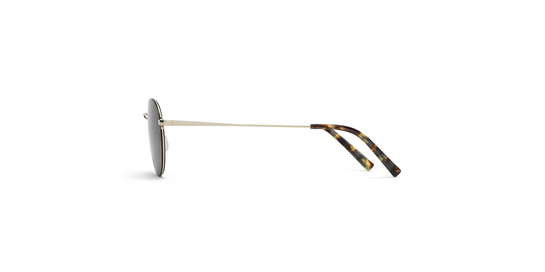 Lunettes de soleil classiques pour hommes en acier inoxydable de forme Pantos,  BD 526 SUN CL